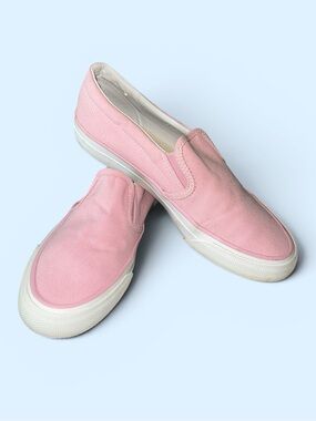 Keds Slip-On Canvas Sneakers in Pink with White Sole Size 7